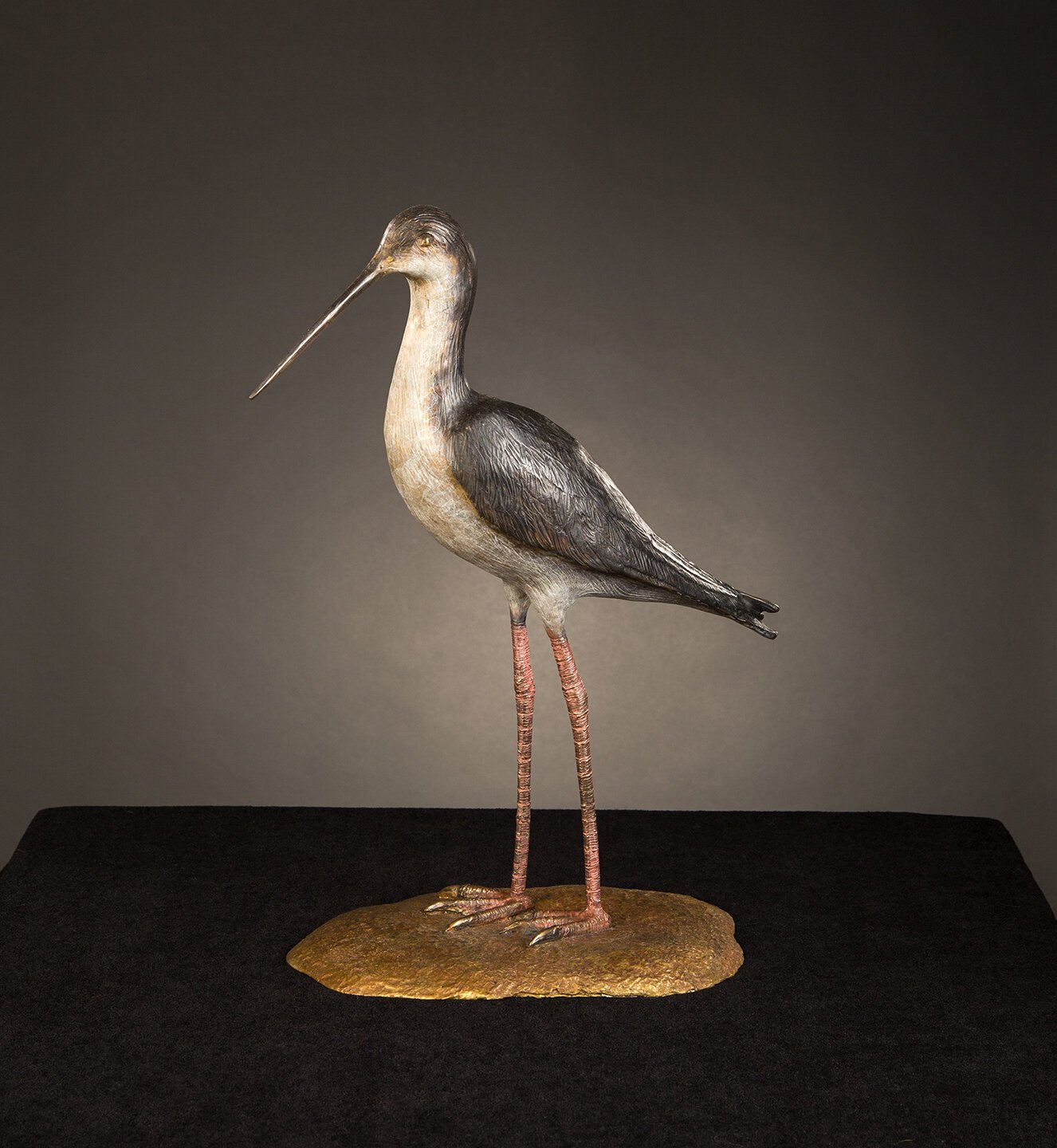 Black Winged Stilt-sculpture