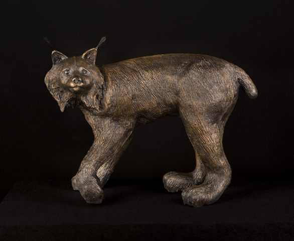 Canadian Lynx-sculpture
