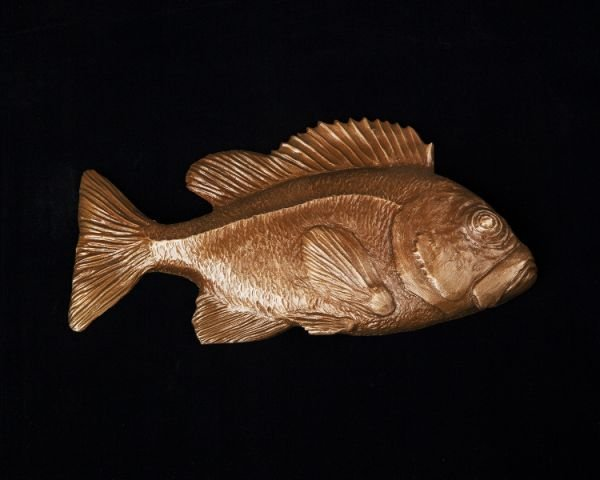 Wall-Hanging Rock Fish-sculpture